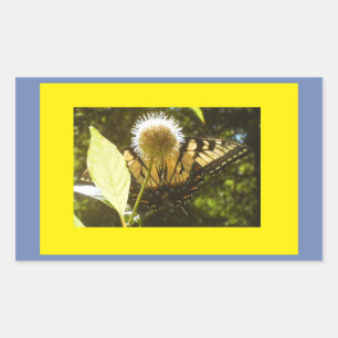 Pegatina Rectangular Monarca
