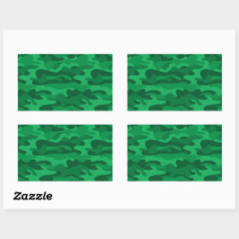 Pegatina Rectangular Monocolor verde español
