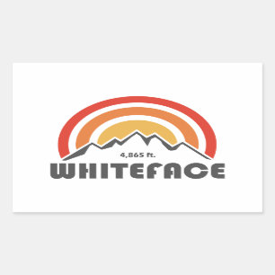 Pegatina Rectangular Montaña Whiteface