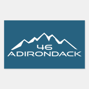 Pegatina Rectangular Montañas Adirondack 46