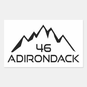 Pegatina Rectangular Montañas Adirondack 46