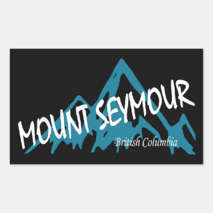Pegatina Rectangular Montañas Mount Seymour