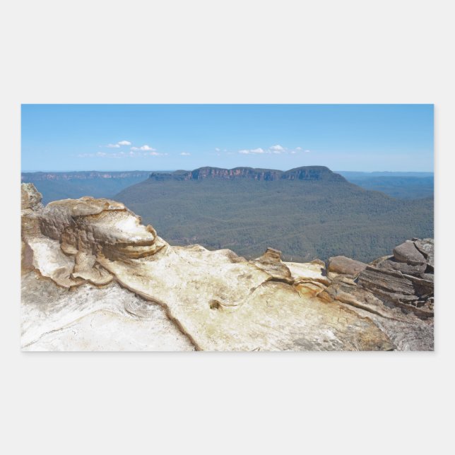 Pegatina Rectangular Monte Solitario y Valle de Jamison (Anverso)