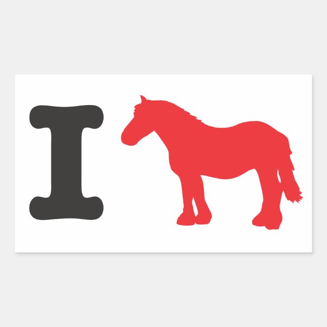 Pegatina Rectangular Monto - Me encanta montar a caballo de carreta (Anverso)