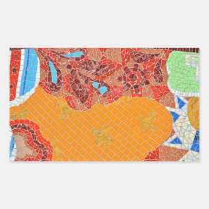 Pegatina Rectangular mosaicos mosaicos piezas rotas de la fe puzzle