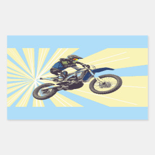 Pegatina Rectangular Motocromo