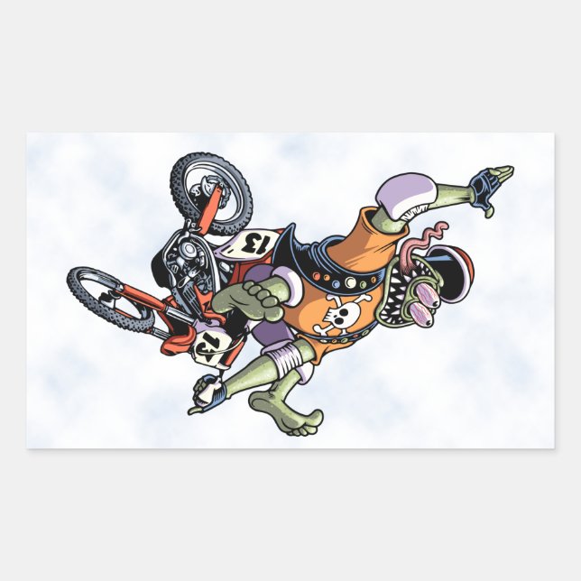 Pegatina Rectangular Motogroso (Anverso)