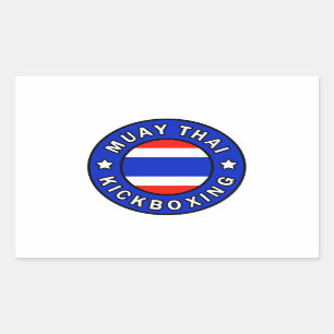 Pegatina Rectangular Muay Thai