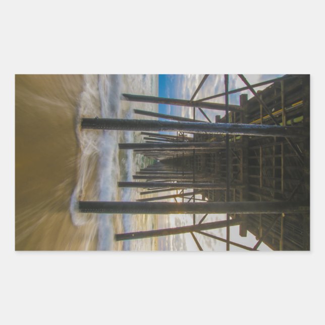 Pegatina Rectangular muelle (Anverso)