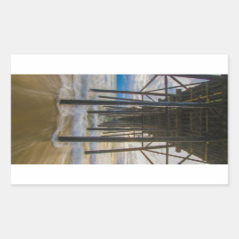 Pegatina Rectangular muelle