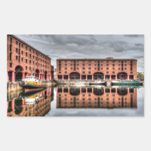 Pegatina Rectangular Muelle Albert de Liverpool