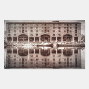 Pegatina Rectangular Muelle Real Alberto Liverpool Vintage