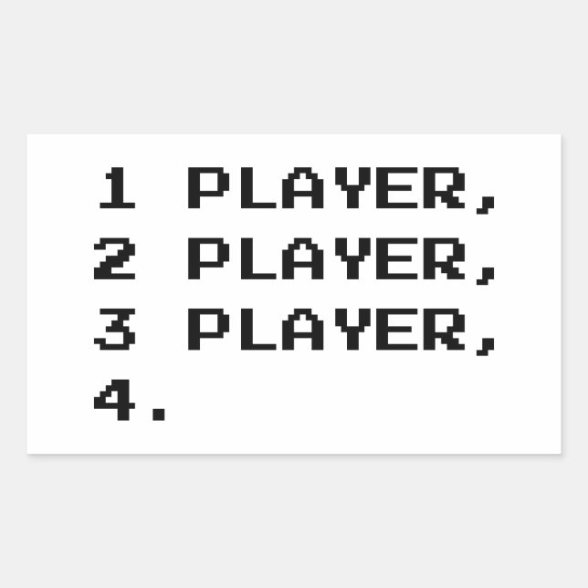 PEGATINA RECTANGULAR MULTIPLAYER (Anverso)