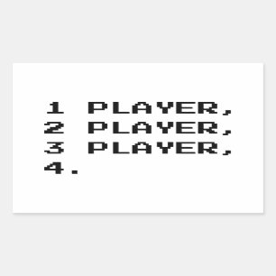 PEGATINA RECTANGULAR MULTIPLAYER