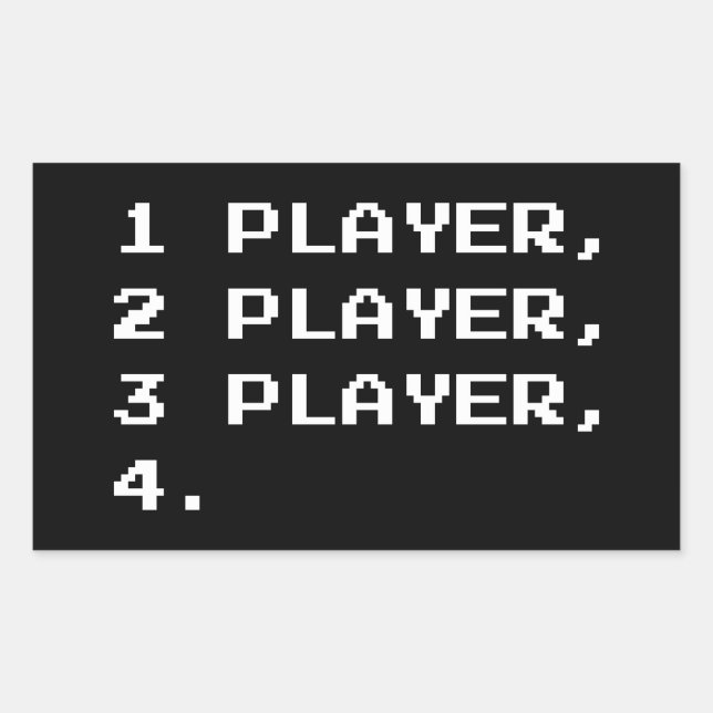 PEGATINA RECTANGULAR MULTIPLAYER (Anverso)