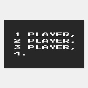 PEGATINA RECTANGULAR MULTIPLAYER