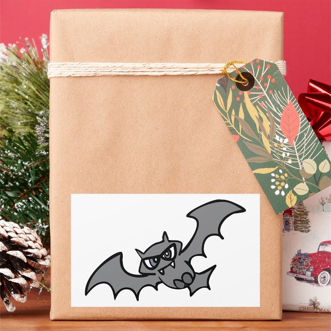 Pegatina Rectangular Murciélago vampiro maligno Kawaii espeluznante (Subido por el creador)