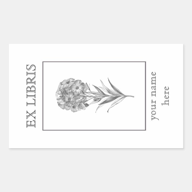 Pegatina Rectangular Muro de vintage (Anverso)