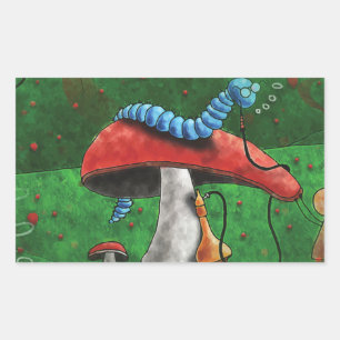 Pegatina Rectangular Mushroom mágico