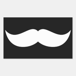 Pegatina Rectangular Mustache