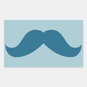 Pegatina Rectangular Mustache