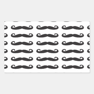 Pegatina Rectangular Mustaches
