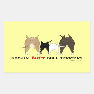 Pegatina Rectangular Nada de los Territorios Bull