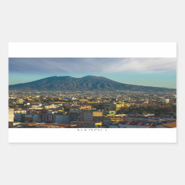Pegatina Rectangular Napoli/Nápoles Italia