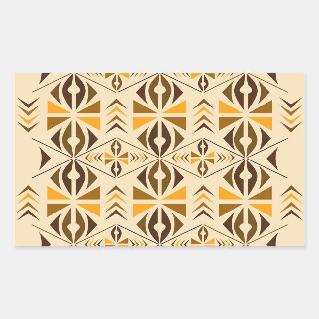 Pegatina Rectangular Navajo (Anverso)