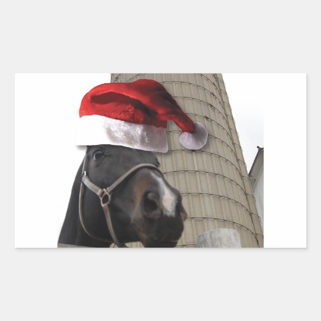 Pegatina Rectangular Navidad (Anverso)