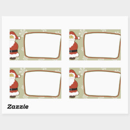 Pegatina Rectangular Navidades