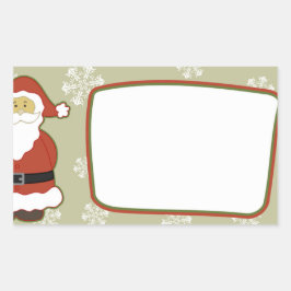 Pegatina Rectangular Navidades