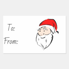 Pegatina Rectangular Navidades