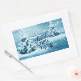 Pegatina Rectangular Navidades