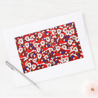 Pegatina Rectangular Navidades