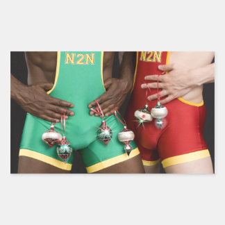 Pegatina Rectangular navidades de 18367