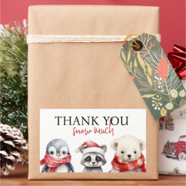 Pegatina Rectangular Navidades de 1er cumpleaños de Onederland en invie