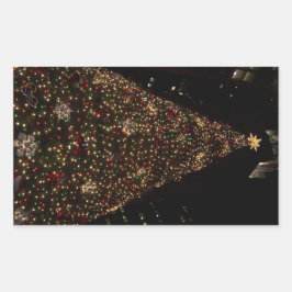 Pegatina Rectangular Navidades del Daley Plaza Chicago