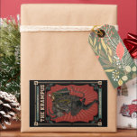 Pegatina Rectangular Navidades oscuros El diablo folklórico Krampus Bol<br><div class="desc">Este diseño folclórico Navidad presenta una temática navideña oscura con el Krampus colgado con una bolsa de juguetes. Dice, "Navidades Oscuros El Diablo Folclórico El Krampus". Gran diseño para todo aquel que ame el folklore de los Navidades, el Krampus y otros cuentos oscuros. Diseño neutro desde el punto de vista...</div>