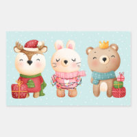 Navidades Pals: reno, oso y conejo