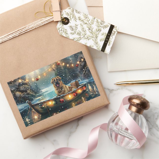 Pegatina Rectangular Navidades Pastores de Anatolia (Regalar)