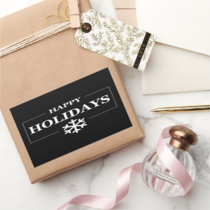 Pegatina Rectangular Navidades personalizados Feliz regalo de Personali