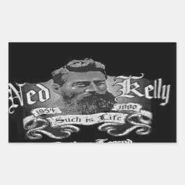 Pegatina Rectangular Ned Kelly - Una leyenda australiana