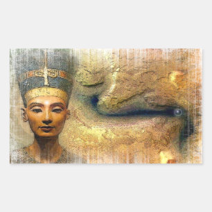 Pegatina Rectangular nefertiti