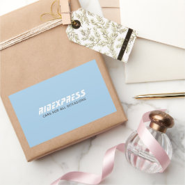 Pegatina Rectangular Negocios de automóvil, azul