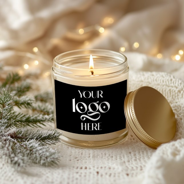 Pegatina Rectangular Negro sólido (Blank Rectangular Sticker for Your Logo or Text)