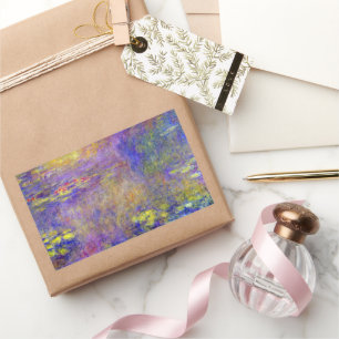 Pegatina Rectangular Nenúfares por Claude Monet