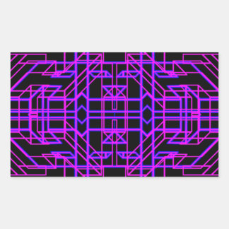 Pegatina Rectangular Neon Eon 9
