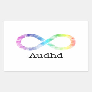 Pegatina Rectangular Neurodiversidad audaz (adhd y autista)