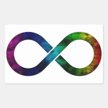 Neurodiversidad Rainbow Infinity Watercolor